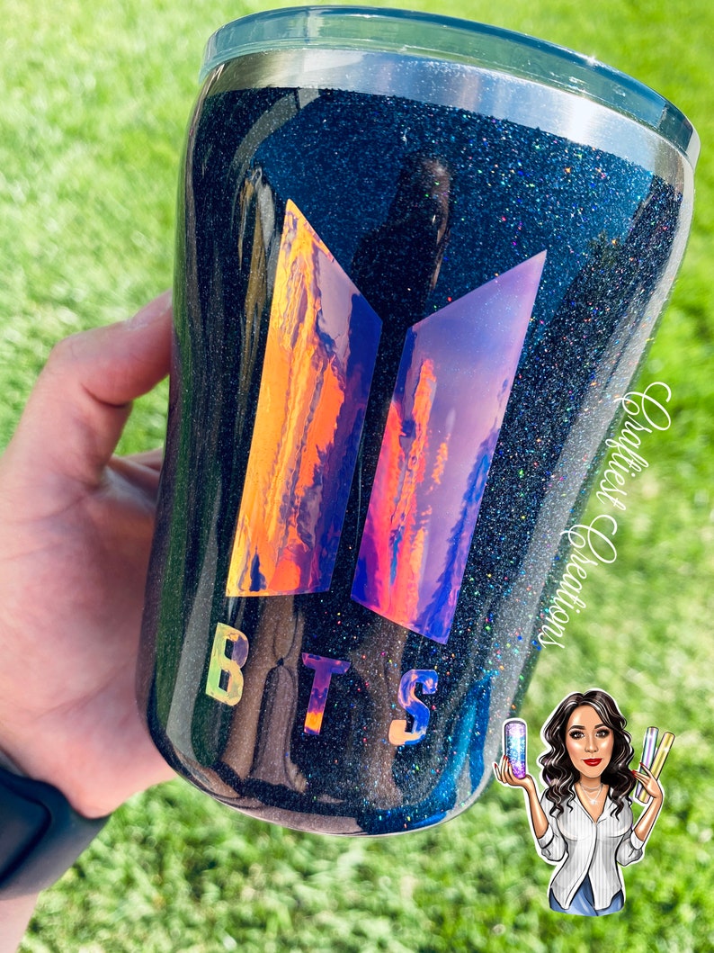 BTS Inspiré Tumbler Epoxy Boy Band Tumbler KPop 10oz
