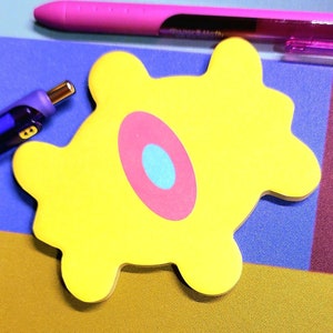 ORIGINAL || Yellow Eye-Shaped Memo Pad