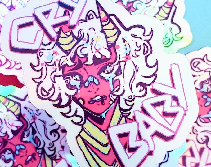 CRYBABY Holographic Vinyl Stickers