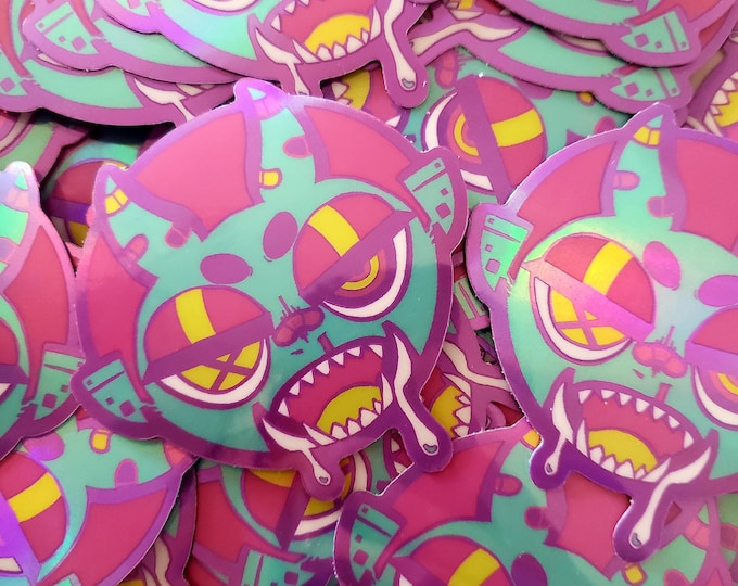 O - Holographic Vinyl Stickers