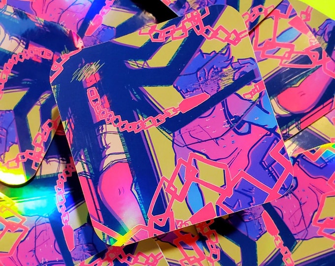 CHAINED TOGETHER - Holographic Vinyl Stickers