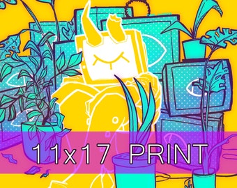 ORIGINAL || 'STARING' 11x17 Original Print