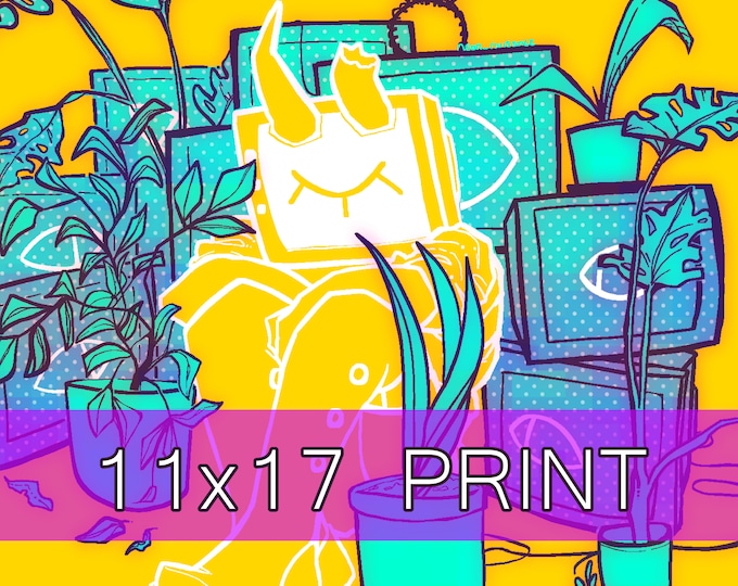 ORIGINAL || 'STARING' 11x17 Original Print