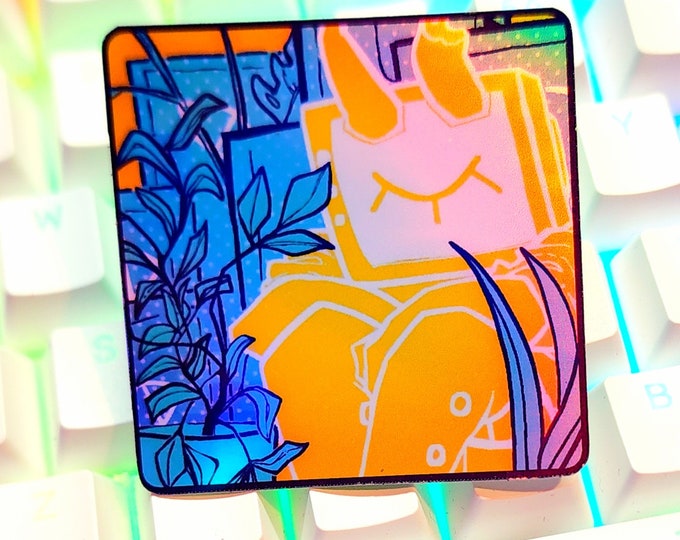 STARING - Holographic Vinyl Stickers