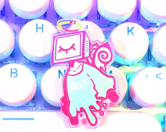 TV Head 'Melt' 1.75" Acrylic Pins