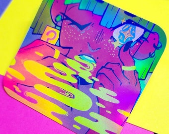 SMOG - Holographic Vinyl Stickers