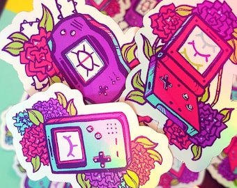 Game Console Holographic Vinyl Stickers
