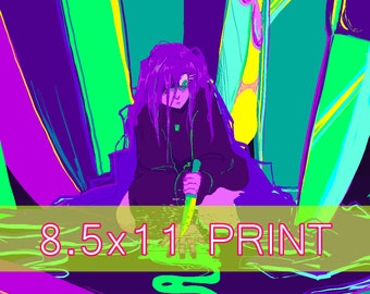 ORIGINAL || 'KNIFE' 8.5x11 Original Print