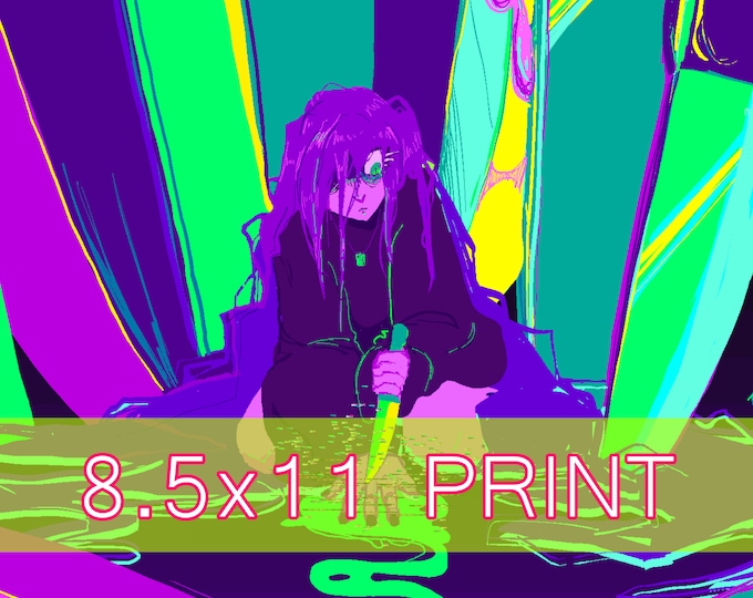 ORIGINAL || 'KNIFE' 8.5x11 Original Print