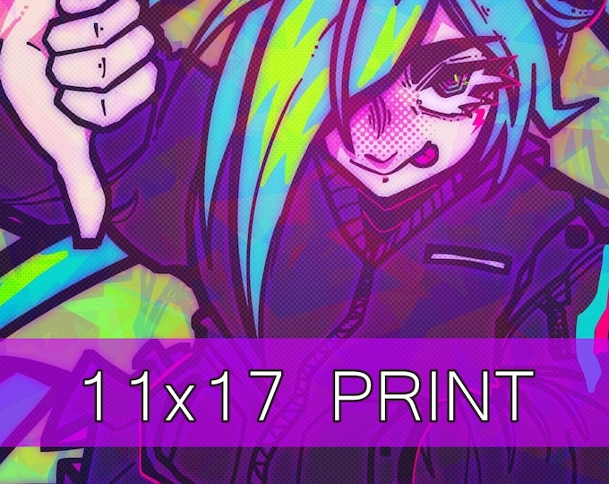 VOCALOID || Hatsune Miku 'LAM ROCK' Style 11x17 Print