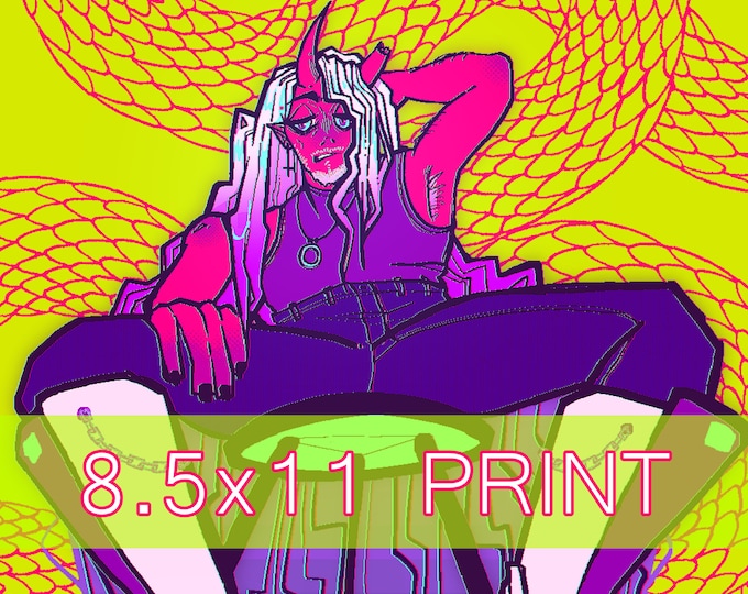 ORIGINAL || 'SNAKESKIN' 8.5x11 Original Print