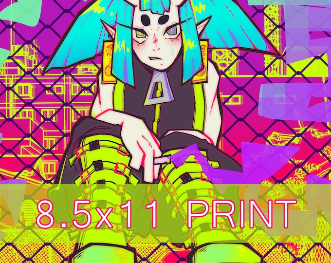 ORIGINAL || 'SMOKE BREAK' 8.5x11 Original Print