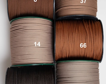Macrame rope 6 mm: polyester, nylon, strong rope for crafts