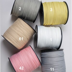 Macrame rope 6 mm: polyester, nylon, strong rope for crafts