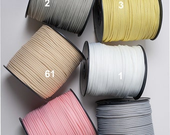 Macrame rope 6 mm: polyester, nylon, strong rope for crafts