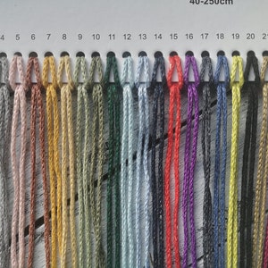 LINEN rope 2 mm: braided, natural, macrame linen rope