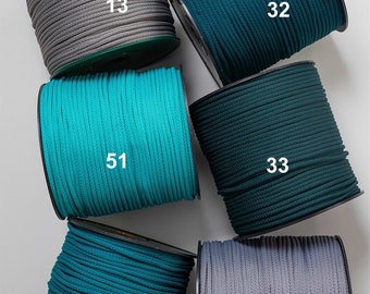 Cuerda de macramé de 6 mm: poliéster, nailon, cuerda resistente para manualidades