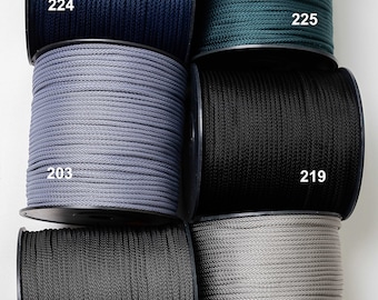 Macrame rope 6 mm: polyester, nylon, strong rope for crafts