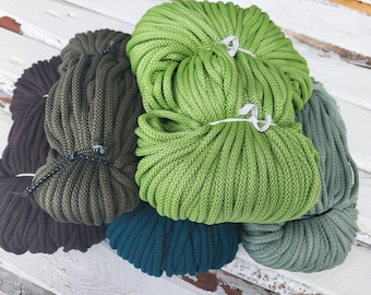 6 mm/365meters/ Macrame Rope Bundle #14: Mixed Colors, Various Cord Lengths