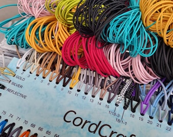 1.5mm Round Elastic Cord – Stretch Cord for Bracelets, Beading, Jewelry Making & DIY Crafts – Soft Durable Elastic, Sold per 1 Meter