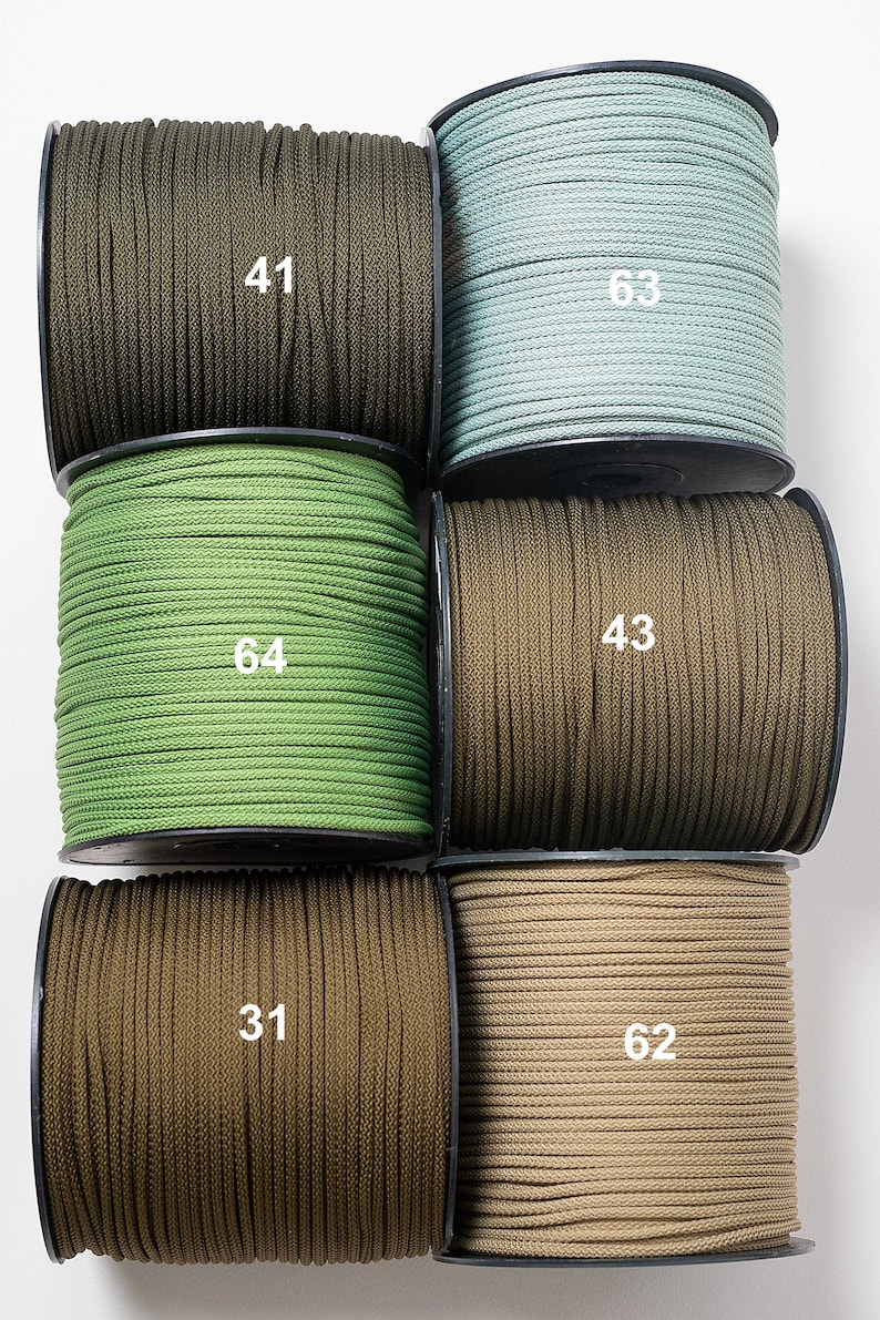 Cuerda macrame 6 mm: poliéster, nylon, cuerda fuerte para manualidades imagen 1