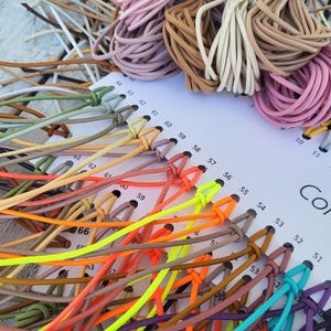 1.5mm Round Elastic Cord – Stretch Cord for Bracelets, Beading, Jewelry Making & DIY Crafts – Soft Durable Elastic, Sold per 1 Meter