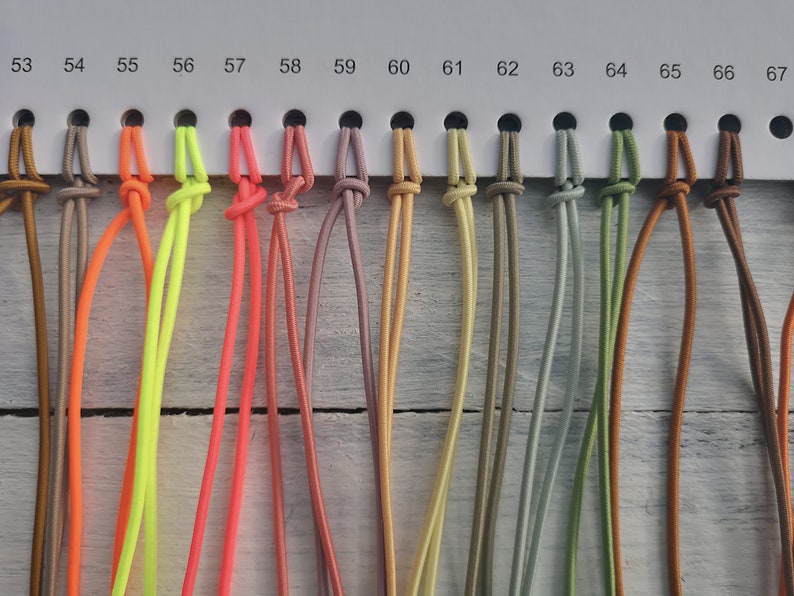 Cordino elastico tondo da 2 mm corda elastica e elastica immagine 5