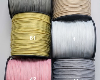 Cuerda de macramé 6 mm: poliéster, nylon, cuerda fuerte para manualidades