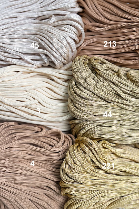 Macrame SOFT Rope 4 Mm: Polyester, Nylon, Soft but Strong Rope for