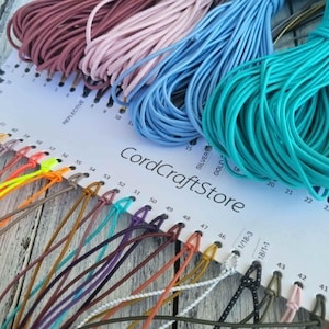 2mm Elastic Cord – Round Stretch Cord for Bracelets & Jewelry Making – Beading String, DIY Craft Cord, Soft Durable Elastic by the Meter image 1