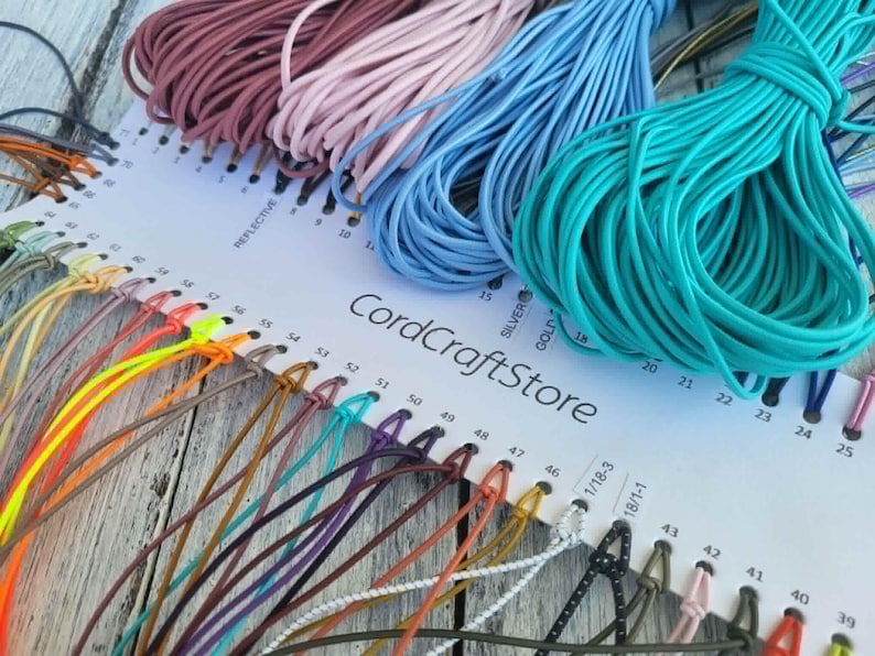 2mm Elastic Cord – Round Stretch Cord for Bracelets & Jewelry Making – Beading String, DIY Craft Cord, Soft Durable Elastic by the Meter image 1