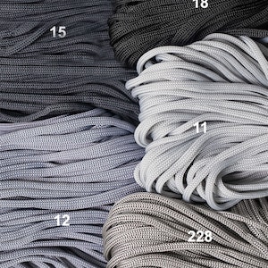 Makramé MJUKT rep 3 mm: polyester, nylon, mjukt men starkt rep för virkning och hantverk