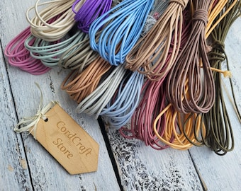 2mm Round Elastic Cord 50 metres 50m – Stretch Cord for Bracelets, Jewelery Making, Beading, Crafts – Soft & Durable
