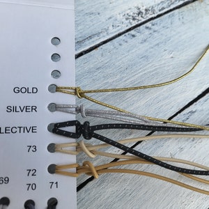 Cordino elastico tondo da 2 mm corda elastica e elastica immagine 10