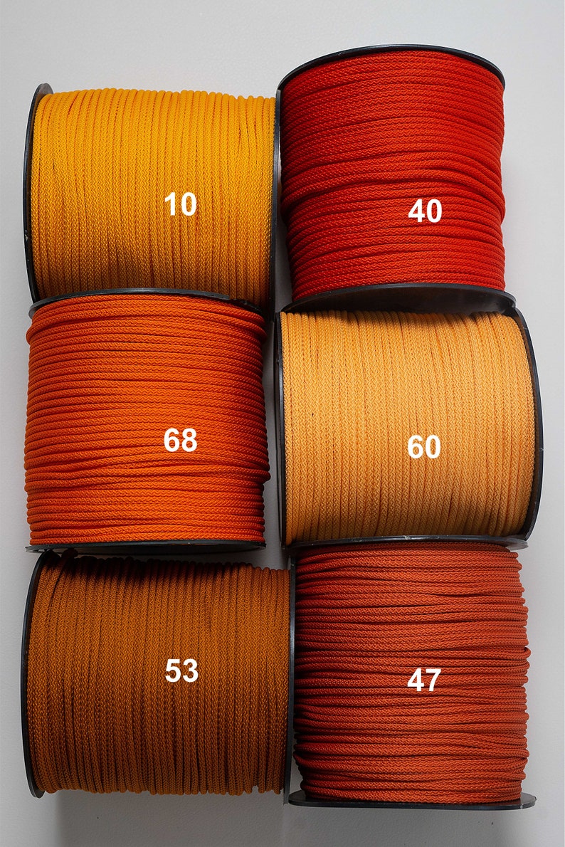 Macrame rope 6 mm: polyester, nylon, strong rope for crafts image 1
