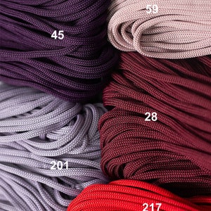 Macrame SOFT rope 4 mm: polyester, nylon, soft but strong rope for crocheting and crafts image 9