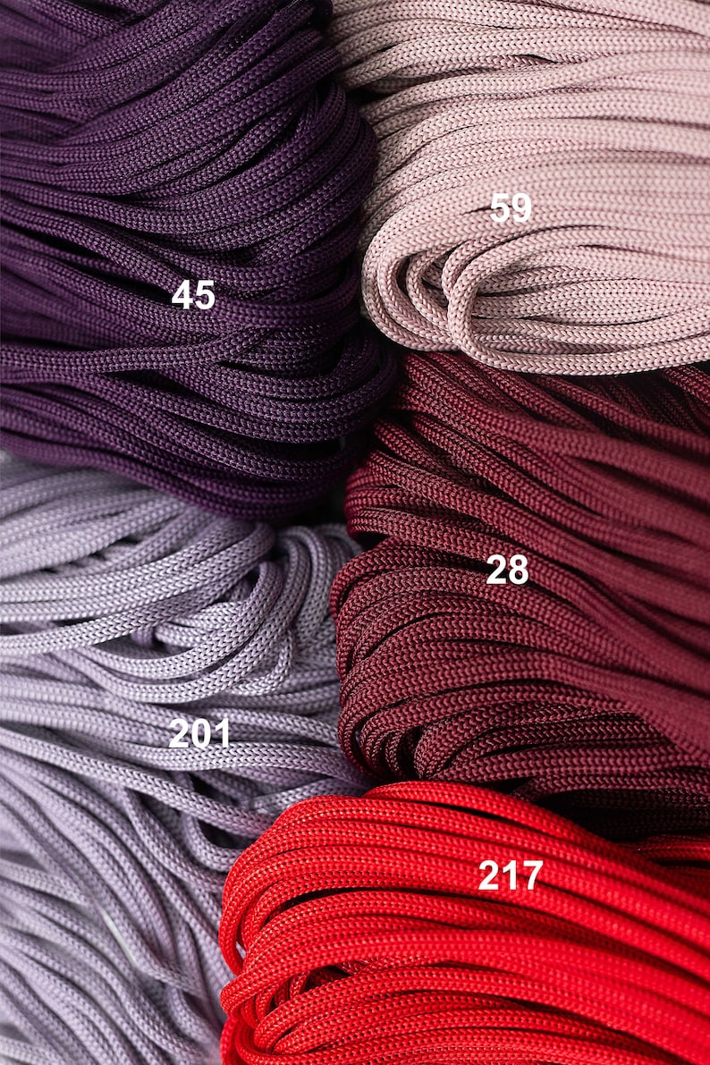 Macrame SOFT rope 4 mm: polyester, nylon, soft but strong rope for crocheting and crafts image 9