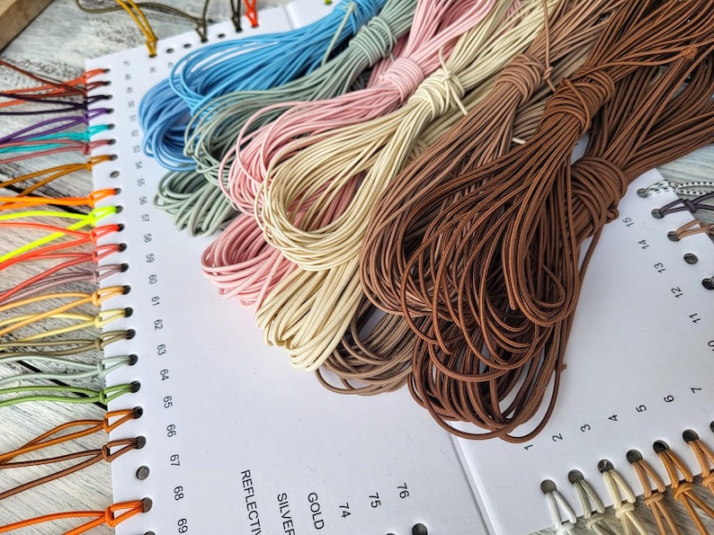 2mm Elastic Cord – Round Stretch Cord for Bracelets & Jewelry Making – Beading String, DIY Craft Cord, Soft Durable Elastic by the Meter image 5
