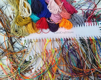 Cordón elástico de 2 mm – Cordón redondo elástico para pulseras y bisutería – Hilo para abalorios, cordón para manualidades, elástico suave y duradero por metro