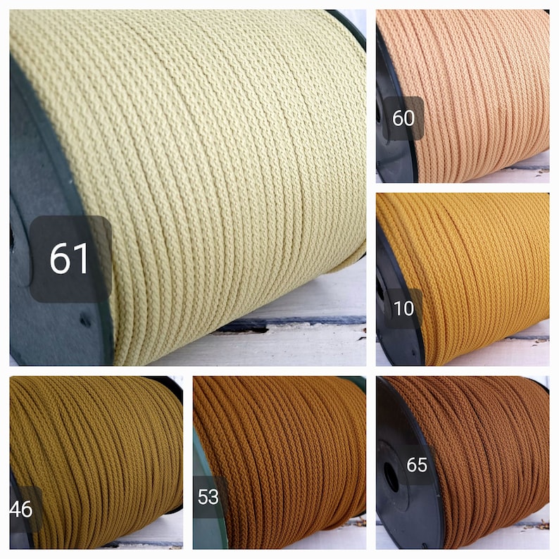 Macrame rope 6 mm: polyester, nylon, strong rope for crafts zdjęcie 4