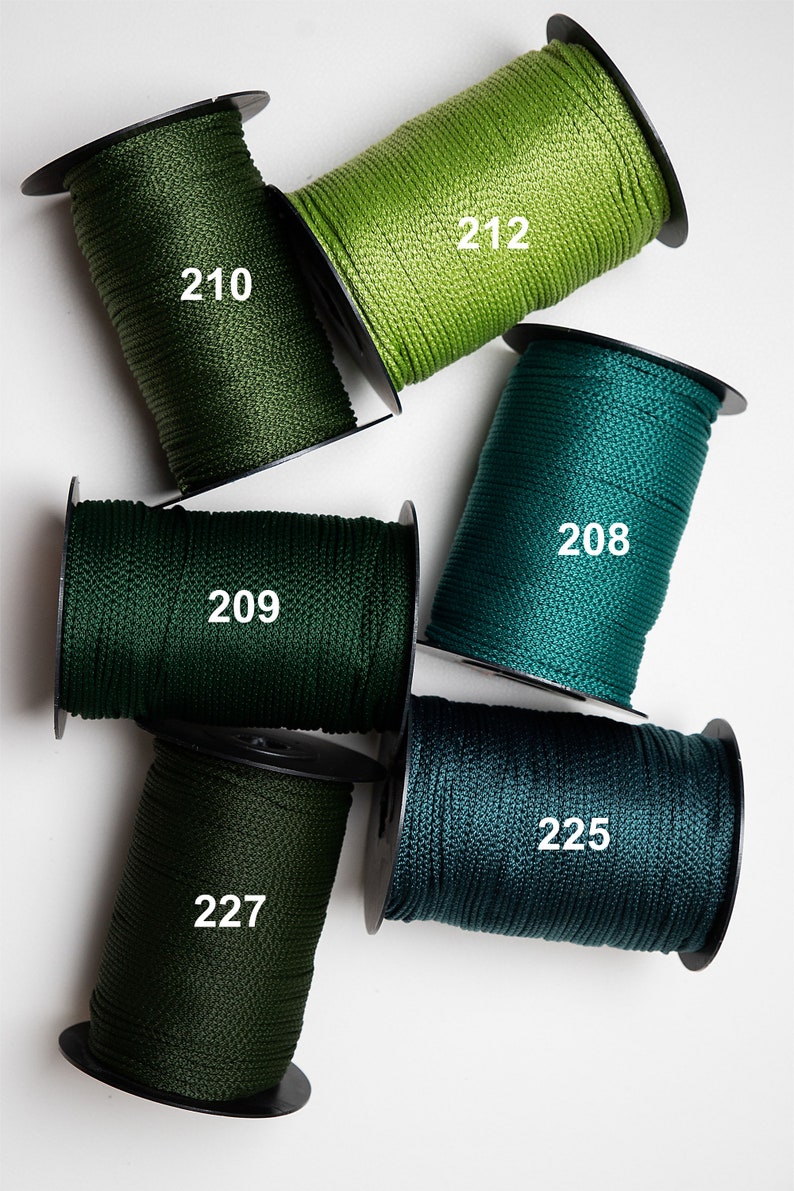 Shiny Macrame Rope 3 Mm: Polyester Nylon Strong Rope for - Etsy