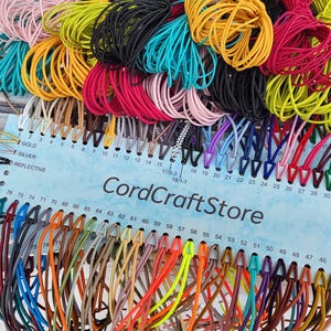 1mm Round Elastic Cord – Stretch Cord for Bracelets, Beading, Jewelry Making & DIY Crafts – Soft Durable Elastic, Sold per 1 Meter