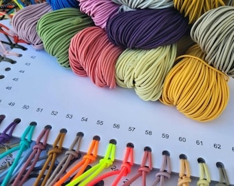 2mm Elastic Cord – Round Stretch Cord for Bracelets & Jewelry Making – Beading String, DIY Craft Cord, Soft Durable Elastic by the Meter