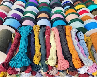 Cordino elastico rotondo da 2 mm, 50 metri, 50 m – Cordino elastico per braccialetti, creazione di gioielli, perline, artigianato – Morbido e resistente