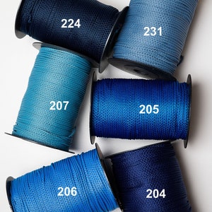Glänzendes Makramee-Seil 3 mm: Polyester, Nylon, starkes Seil zum Basteln