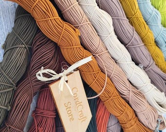 2mm Round Elastic Cord 50 metres 50m – Stretch Cord for Bracelets, Jewelery Making, Beading, Crafts – Soft & Durable