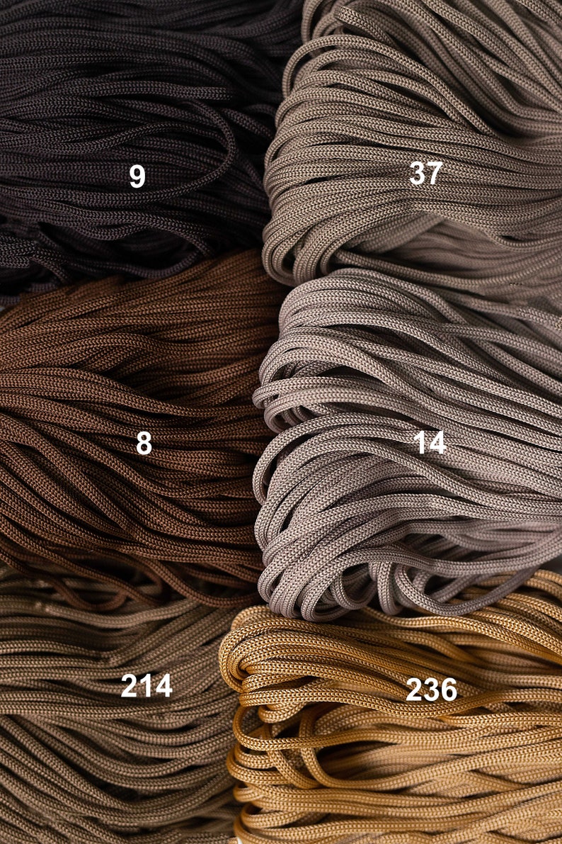 Macrame SOFT rope 4 mm: polyester, nylon, soft but strong rope for crocheting and crafts image 6