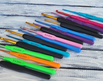 Aluminium Crochet hook 5mm, 6mm, 7mm, 8mm, 9mm, 10mm