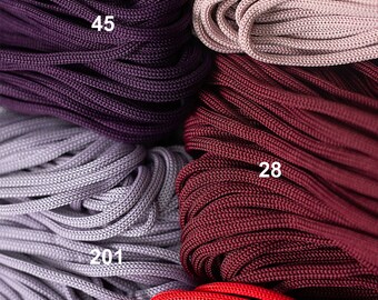 Macrame SOFT rope 3 mm: polyester, nylon, soft but strong rope for crocheting and crafts