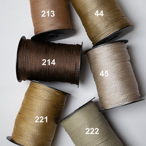 Corda lucida macramè 3 mm: poliestere, nylon, corda resistente per lavori artigianali